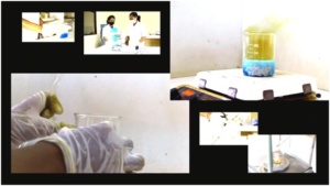 Cuplikan pekerjaan tim selama di Laboratorium
